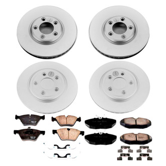 PowerStop® - Z17 Evolution Geomet® Plain Front and Rear Brake Kit