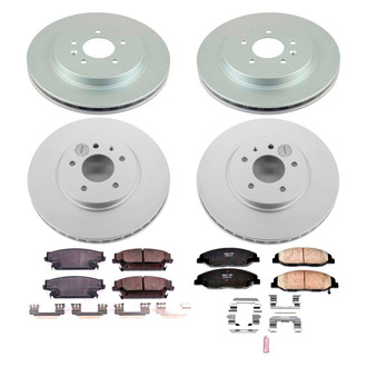 PowerStop® - Z17 Evolution Geomet® Plain Front and Rear Brake Kit