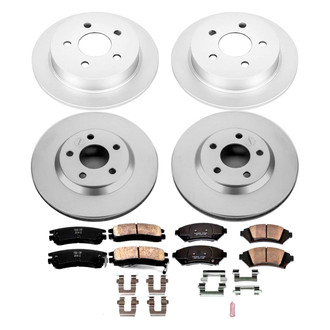 PowerStop® - Z17 Evolution Geomet® Plain Front and Rear Brake Kit