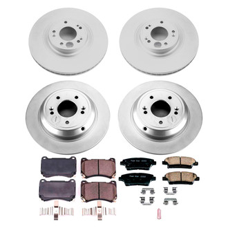 PowerStop® - Z17 Evolution Geomet® Plain Front and Rear Brake Kit