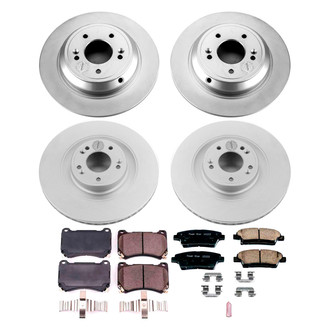 PowerStop® - Z17 Evolution Geomet® Plain Front and Rear Brake Kit
