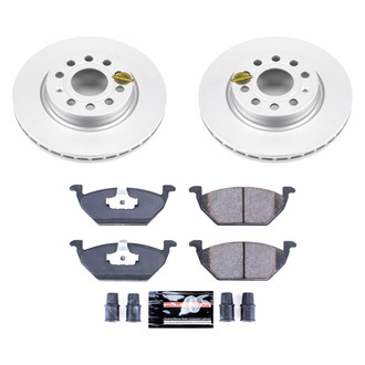 PowerStop® - Z17 Evolution Geomet® Plain Front Brake Kit
