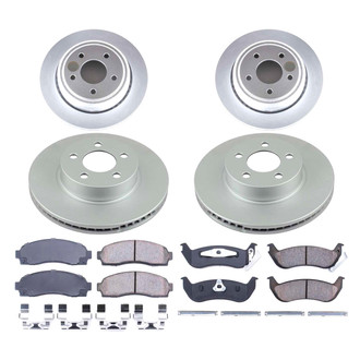 PowerStop® - Z17 Evolution Geomet® Plain Front and Rear Brake Kit