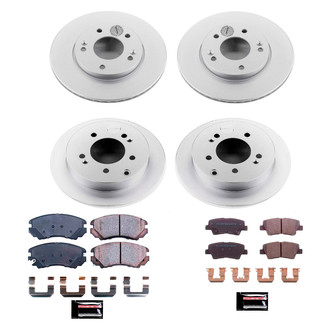 PowerStop® - Z17 Evolution Geomet® Plain Front and Rear Brake Kit