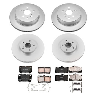 PowerStop® - Z17 Evolution Geomet® Plain Front and Rear Brake Kit