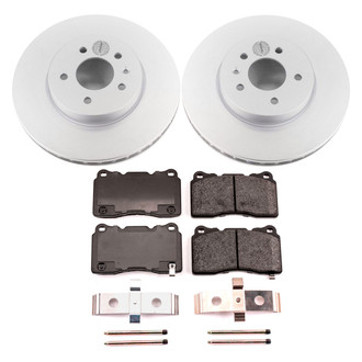 PowerStop® - Z17 Evolution Geomet® Plain Front Brake Kit