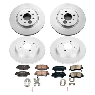 PowerStop® - Z17 Evolution Geomet® Plain Front and Rear Brake Kit