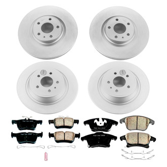 PowerStop® - Z17 Evolution Geomet® Plain Front and Rear Brake Kit