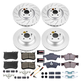 PowerStop® - Z17 Evolution Geomet® Plain Front and Rear Brake Kit