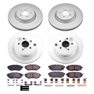 PowerStop® - Z17 Evolution Geomet® Plain Front and Rear Brake Kit