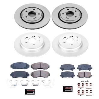 PowerStop® - Z17 Evolution Geomet® Plain Front and Rear Brake Kit