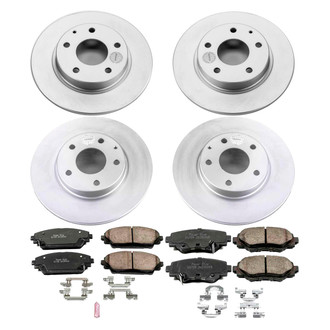 PowerStop® - Z17 Evolution Geomet® Plain Front and Rear Brake Kit