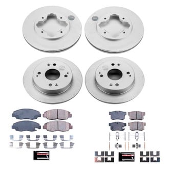 PowerStop® - Z17 Evolution Geomet® Plain Front and Rear Brake Kit