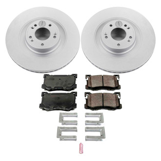 PowerStop® - Z17 Evolution Geomet® Plain Front Brake Kit