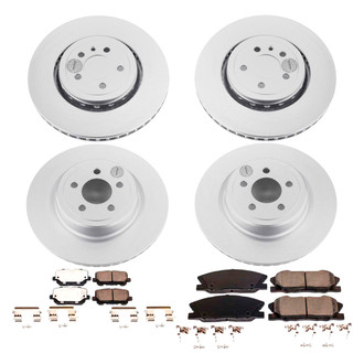 PowerStop® - Z17 Evolution Geomet® Plain Front and Rear Brake Kit