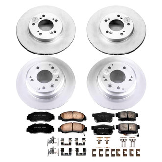 PowerStop® - Z17 Evolution Geomet® Plain Front and Rear Brake Kit