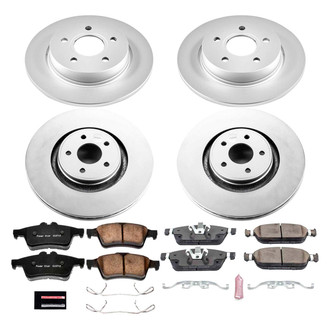 PowerStop® - Z17 Evolution Geomet® Plain Front and Rear Brake Kit