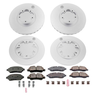 PowerStop® - Z17 Evolution Geomet® Plain Brake Kit