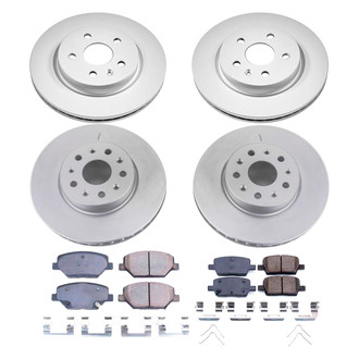 PowerStop® - Z17 Evolution Geomet® Plain Front and Rear Brake Kit