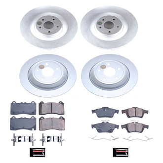 PowerStop® - Z17 Evolution Geomet® Plain Front and Rear Brake Kit