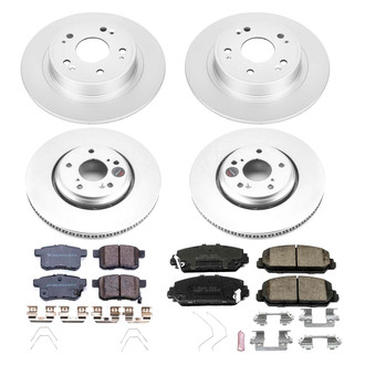 PowerStop® - Z17 Evolution Geomet® Plain Front and Rear Brake Kit