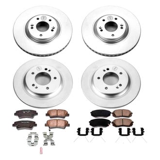 PowerStop® - Z17 Evolution Geomet® Plain Front and Rear Brake Kit