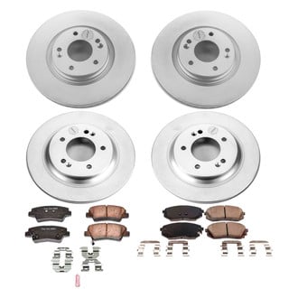PowerStop® - Z17 Evolution Geomet® Plain Front and Rear Brake Kit