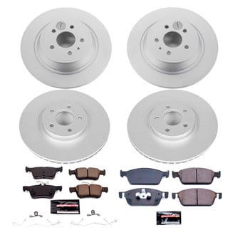 PowerStop® - Z17 Evolution Geomet® Plain Front and Rear Brake Kit