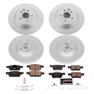 PowerStop® - Z17 Evolution Geomet® Plain Front and Rear Brake Kit