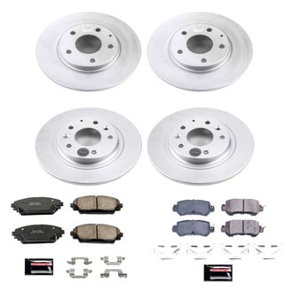 PowerStop® - Z17 Evolution Geomet® Plain Front and Rear Brake Kit