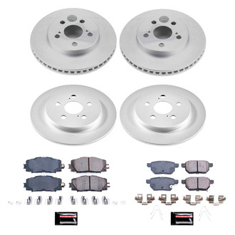 PowerStop® - Z17 Evolution Geomet® Plain Front and Rear Brake Kit