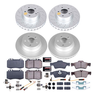 PowerStop® - Z17 Evolution Geomet® Plain Front and Rear Brake Kit