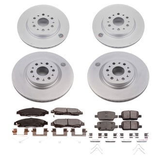 PowerStop® - Z17 Evolution Geomet® Plain Front and Rear Brake Kit