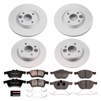 PowerStop® - Z17 Evolution Geomet® Plain Front and Rear Brake Kit