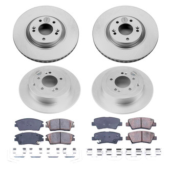 PowerStop® - Z17 Evolution Geomet® Plain Front and Rear Brake Kit