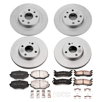 PowerStop® - Z17 Evolution Geomet® Plain Front and Rear Brake Kit