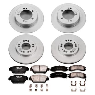 PowerStop® - Z17 Evolution Geomet® Plain Front and Rear Brake Kit