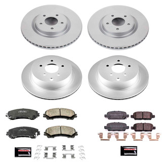 PowerStop® - Z17 Evolution Geomet® Plain Front and Rear Brake Kit