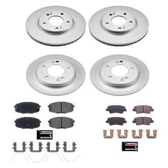 PowerStop® - Z17 Evolution Geomet® Plain Front and Rear Brake Kit