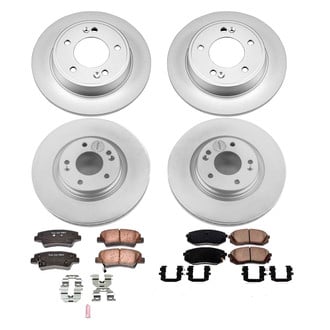PowerStop® - Z17 Evolution Geomet® Plain Front and Rear Brake Kit