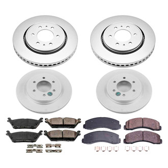 PowerStop® - Z17 Evolution Geomet® Plain Front and Rear Brake Kit