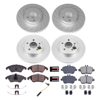 PowerStop® - Z17 Evolution Geomet® Plain Front and Rear Brake Kit