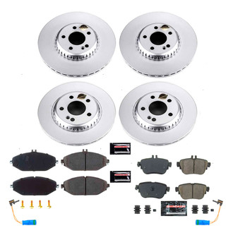 PowerStop® - Z17 Evolution Geomet® Plain Front and Rear Brake Kit