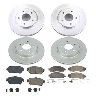 PowerStop® - Z17 Evolution Geomet® Plain Front and Rear Brake Kit