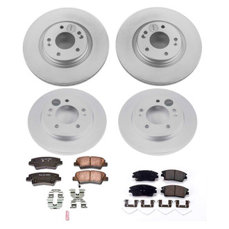 PowerStop® - Z17 Evolution Geomet® Plain Front and Rear Brake Kit