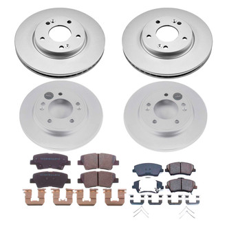 PowerStop® - Z17 Evolution Geomet® Plain Front and Rear Brake Kit