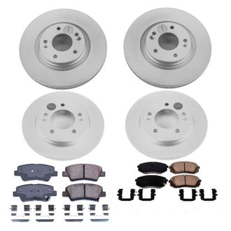 PowerStop® - Z17 Evolution Geomet® Plain Front and Rear Brake Kit
