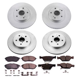 PowerStop® - Z17 Evolution Geomet® Plain Front and Rear Brake Kit