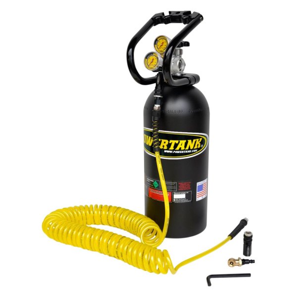 Power Tank® - 10 lb Matte Black CO2 Tank Portable Air System with Tire Inflator