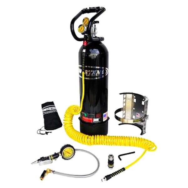 Power Tank® - 15 lb Gloss Black CO2 Tank Portable Air System with Tire Inflator